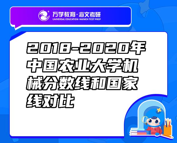 2018-2020年中國(guó)農(nóng)業(yè)大學(xué)機(jī)械分?jǐn)?shù)線和國(guó)家線對(duì)比