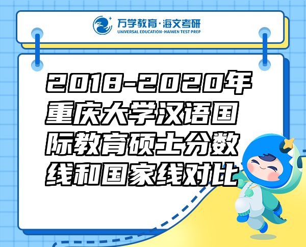 2018-2020年重慶大學(xué)漢語國際教育碩士分?jǐn)?shù)線和國家線對比
