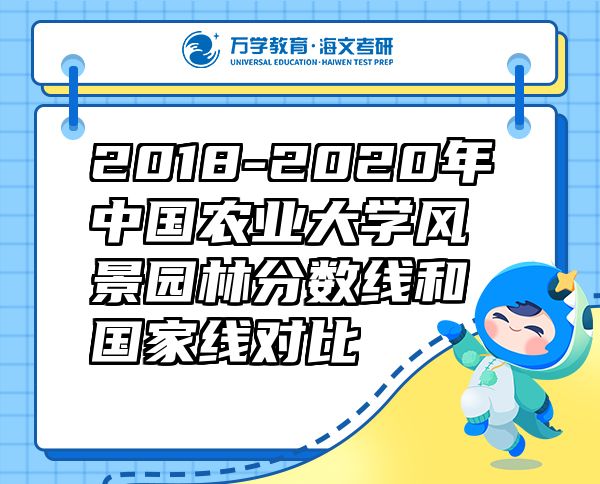 2018-2020年中國農(nóng)業(yè)大學(xué)風(fēng)景園林分?jǐn)?shù)線和國家線對比
