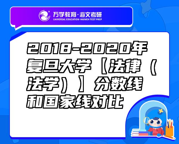 2018-2020年復(fù)旦大學(xué)【法律（法學(xué)）】分?jǐn)?shù)線和國家線對比
