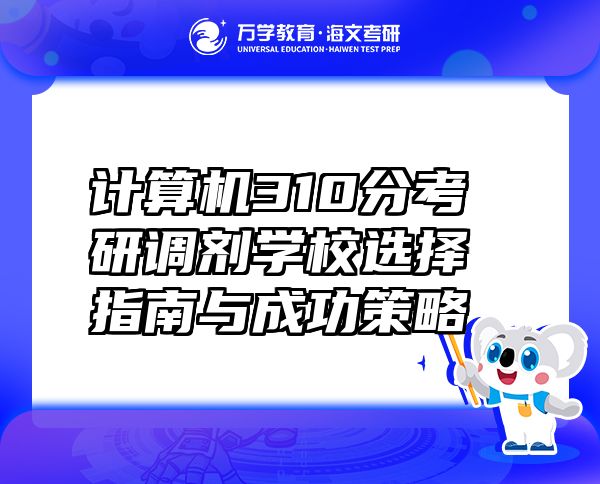 計(jì)算機(jī)310分考研調(diào)劑學(xué)校選擇指南與成功策略